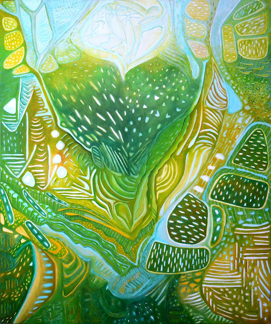 Claire de Forêt – février 2010 – toile 100×120 – acrylique