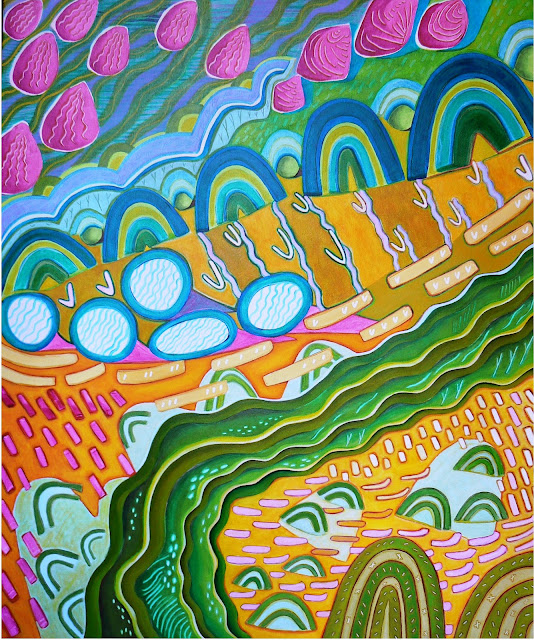 Forêt-Serpent – mai 2009 – toile 100×120 – acrylique-1