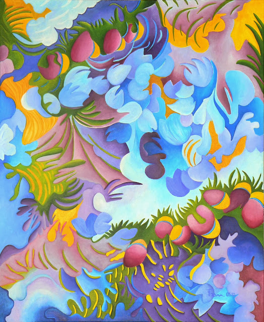 Passage 27 août 2011 – janv 2012 -toile 100×120- acrylique