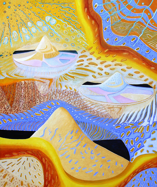 Terre de Sel – juin 2011 – toile 110×120 – acrylique (451)