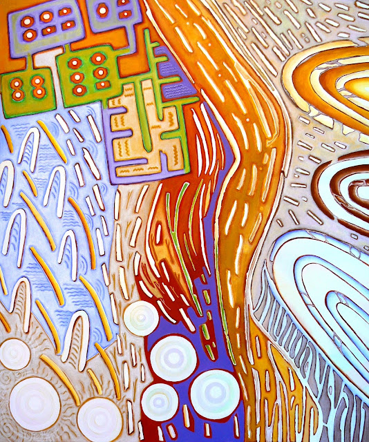 UrbanTerre des eaux froides – juin 2009 – col toile 100×120 -acrylique